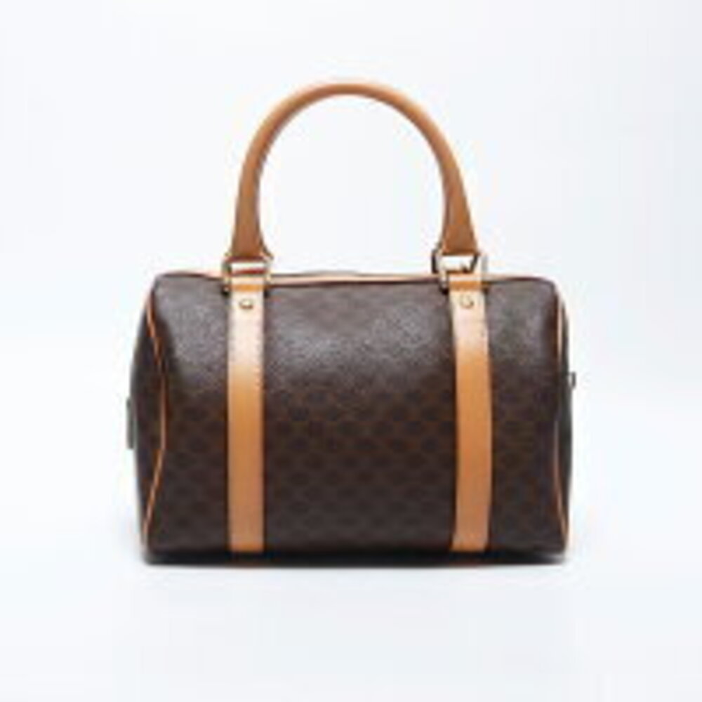 Celine Macadam Trinoff Logo Boston Bag Brown - Picture 3 of 12